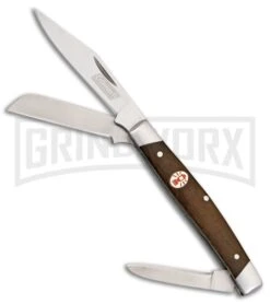 Coleman Camper Slip Joint Pocket Knife 3.25" Brown Wood