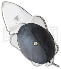 CRKT Ashworth Turtle Anthracite Folding Knife - Polish Plain