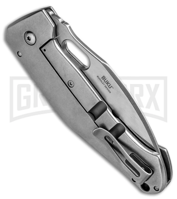 CRKT Burnley Buku Frame Lock Knife - Satin Plain 2 CRKT Burnley Buku Frame Lock Knife - Satin Plain - Image 2