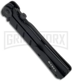 CRKT Otanashi Noh Ken Black G-10 Frame Lock Knife - Black Plain -Knife Store crkt folder 2906 side large