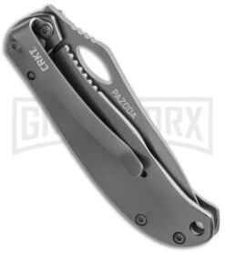 CRKT Pazodas Combination Pack Set - Plain & Serrated Knives 9 CRKT Pazodas Combination Pack Set - Plain & Serrated Knives -Knife Store crkt pazodas gray side cm large