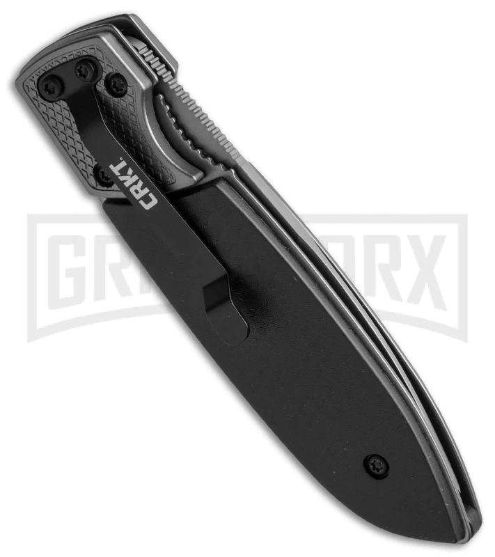 CRKT 7430 Russ Kommer Fulcrum 2 Compact Knife Black GRN - Gray Drop Point 4 CRKT 7430 Russ Kommer Fulcrum 2 Compact Knife Black GRN - Gray Drop Point - Image 4