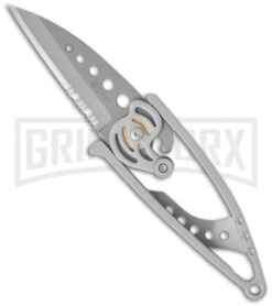 CRKT Van Hoy Snap Lock Folding Knife - Bead Blast Serr