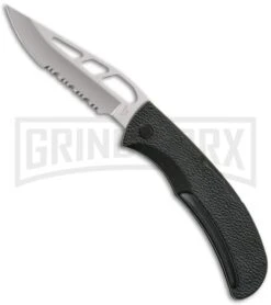 Gerber E-Z Out Skeleton Folding Knife - Bead Blast Serr