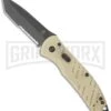 Gerber Propel Downrange Desert Tan Automatic Knife - Tanto Black Serr