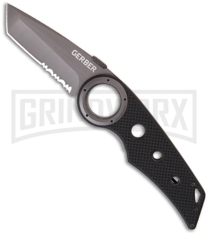 Gerber Remix Tactical Folding Knife - Gray Serr 1 Gerber Remix Tactical Folding Knife - Gray Serr