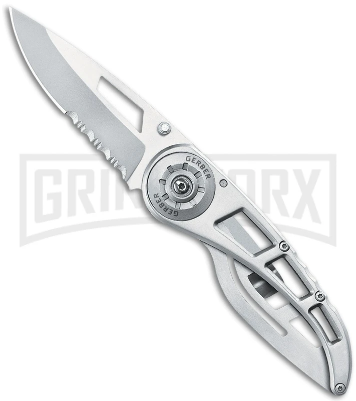 Gerber Ripstop 2 Folding Knife - Bead Blast Serr 1 Gerber Ripstop 2 Folding Knife - Bead Blast Serr