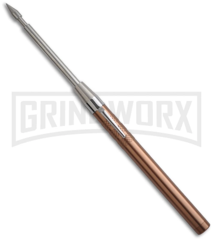 Guard Father Spike Brilliant Bronze OTF Automatic Icepick 1 Guard Father Spike Brilliant Bronze OTF Automatic Icepick