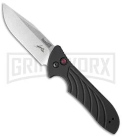 Kershaw Emerson Launch 5 Black Automatic Knife - Stonewash Plain