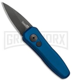 Kershaw Launch 4 Blue Automatic Knife CA Legal - Black Plain