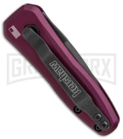 Kershaw Launch 4 Purple Automatic Knife CA Legal - Black Plain 9 Kershaw Launch 4 Purple Automatic Knife CA Legal - Black Plain -Knife Store kershaw launch 4 purple 7500PURBLK BHQ 37821 er side large