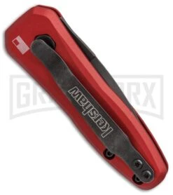 Kershaw Launch 4 Red Automatic Knife CA Legal - Black Plain 4TH18 -Knife Store kershaw launch 4 red 7500RDBLK BHQ 37822 er side large