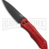 Kershaw Launch 6 Red Automatic Knife - Black Plain