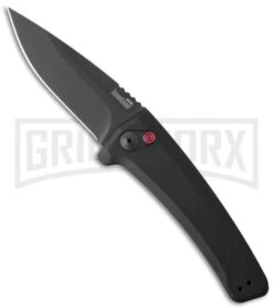 Kershaw Launch 3 Black Aluminum Automatic Knife - Black Plain