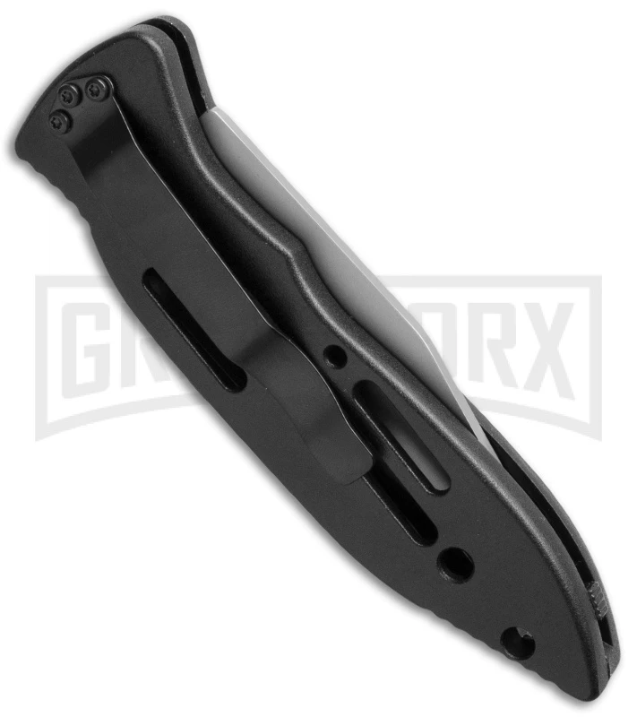 Knife-Tech Black Automatic Knife - Bead Blast Serr 2 Knife-Tech Black Automatic Knife - Bead Blast Serr - Image 2