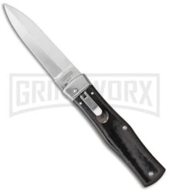 Mikov 241 Predator Black Micarta Automatic Leverlock Knife