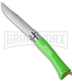 Opinel Knives Trekking No 7 Green Folding Knife - Stainless Steel