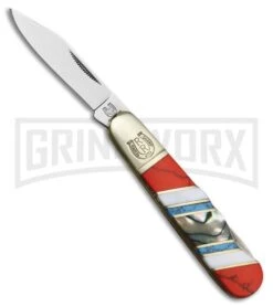 Rough Rider Stoneworx Barlow Red/White/Blue Pocket Knife