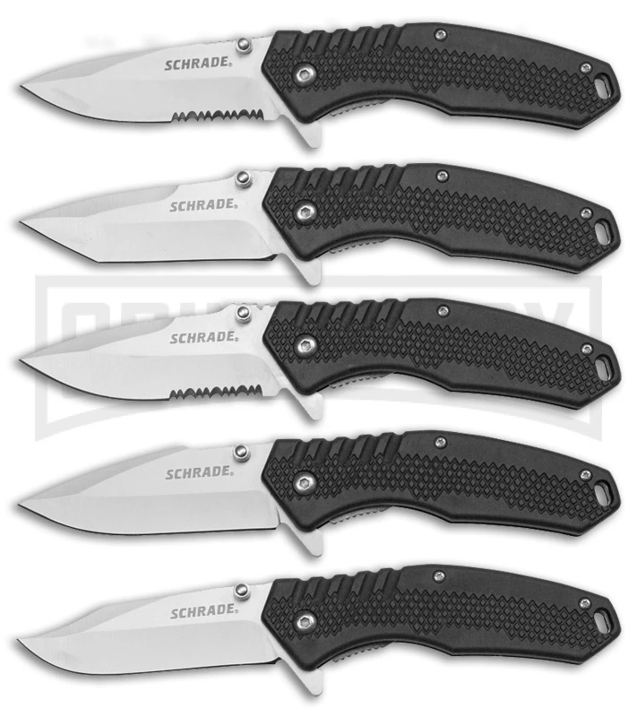 Schrade 5-Piece EDC Folding Knife Combo Pack 1 Schrade 5-Piece EDC Folding Knife Combo Pack