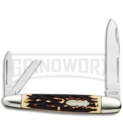 Schrade Uncle Henry Cigar Whittler Staglon Pocket Knife