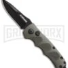 Schrade Mini Extreme Survival OD Green Automatic Knife - Black Plain