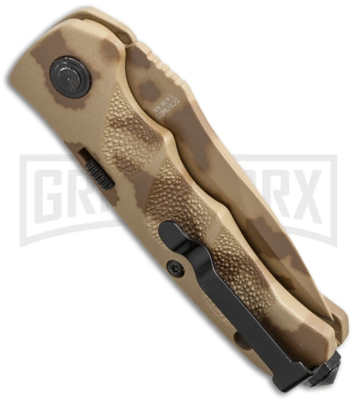 Schrade Mini Extreme Survival SC60MD Desert Camo Automatic - Spear Point Plain 3 Schrade Mini Extreme Survival SC60MD Desert Camo Automatic - Spear Point Plain - Image 3