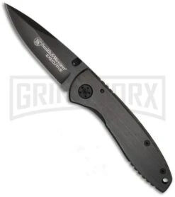 Smith & Wesson Executive Black Folding Knife - Black Plain
