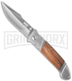 SOG Fielder XL Folding Knife - Satin Plain