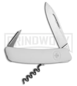 Swiza D01 White Swiss Pocket Knife - Satin Plain