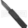 Titan Black D/A OTF Automatic Knife - Tanto Black Serr Grip